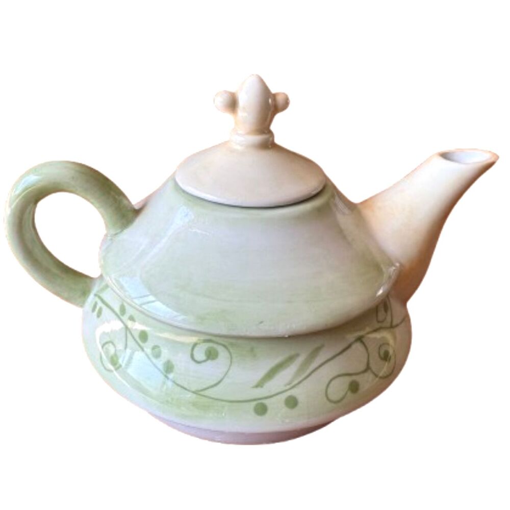 Tracy Porter The Evelyn Collection Tea For One Ceramic Teapot Cottage Core Y2K